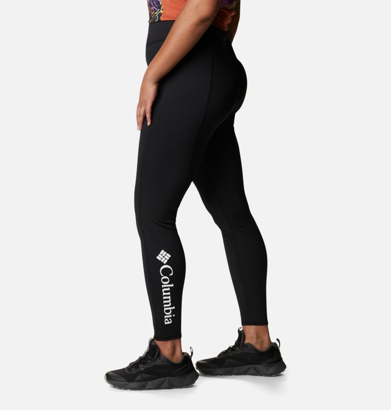 Women's Columbia Lodge Tights - Plus Size, Color: Black, White, image 3