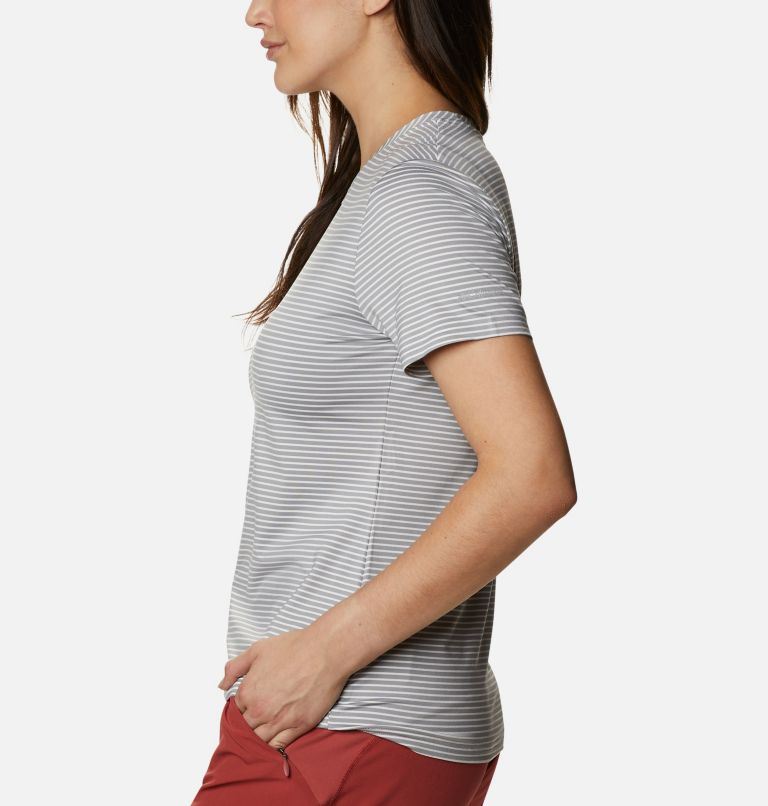 Thumbnail: Women's Firwood Camp II Technical T-Shirt, Color: White, Monument Stripe, image 3