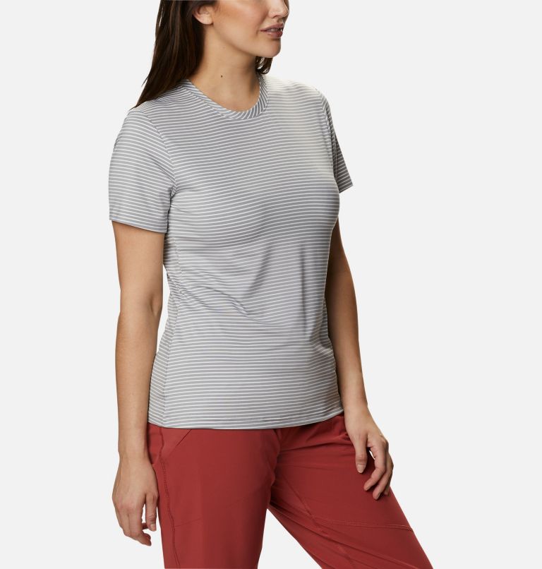 Thumbnail: Women's Firwood Camp II Technical T-Shirt, Color: White, Monument Stripe, image 5