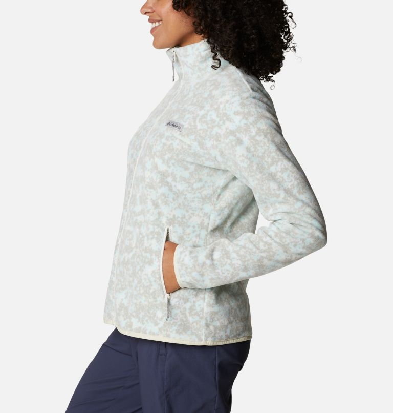 Women's Ali Peak Full Zip Fleece Jacket, Color: Chalk Dotty Disguise, image 3