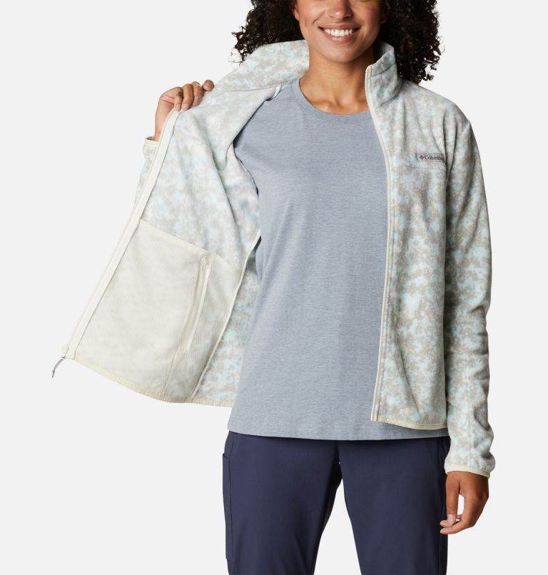Women's Ali Peak Full Zip Fleece Jacket, Color: Chalk Dotty Disguise, image 5