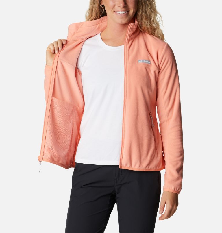 Women's Ali Peak Full Zip Fleece Jacket, Color: Coral Reef