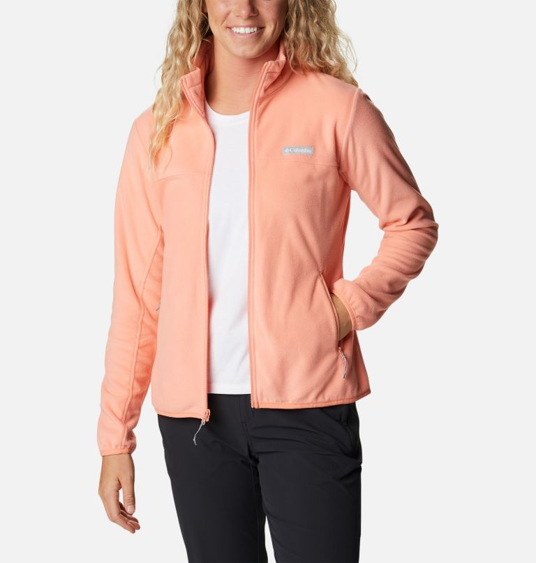 Women's Ali Peak Full Zip Fleece Jacket, Color: Coral Reef