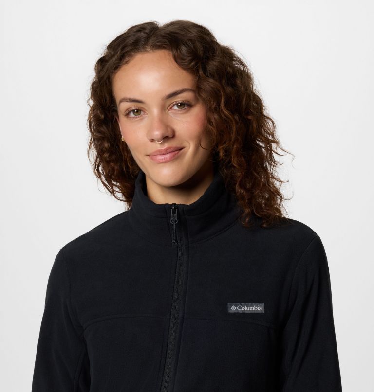 Women's Ali Peak Full Zip Fleece, Color: Black, image 4