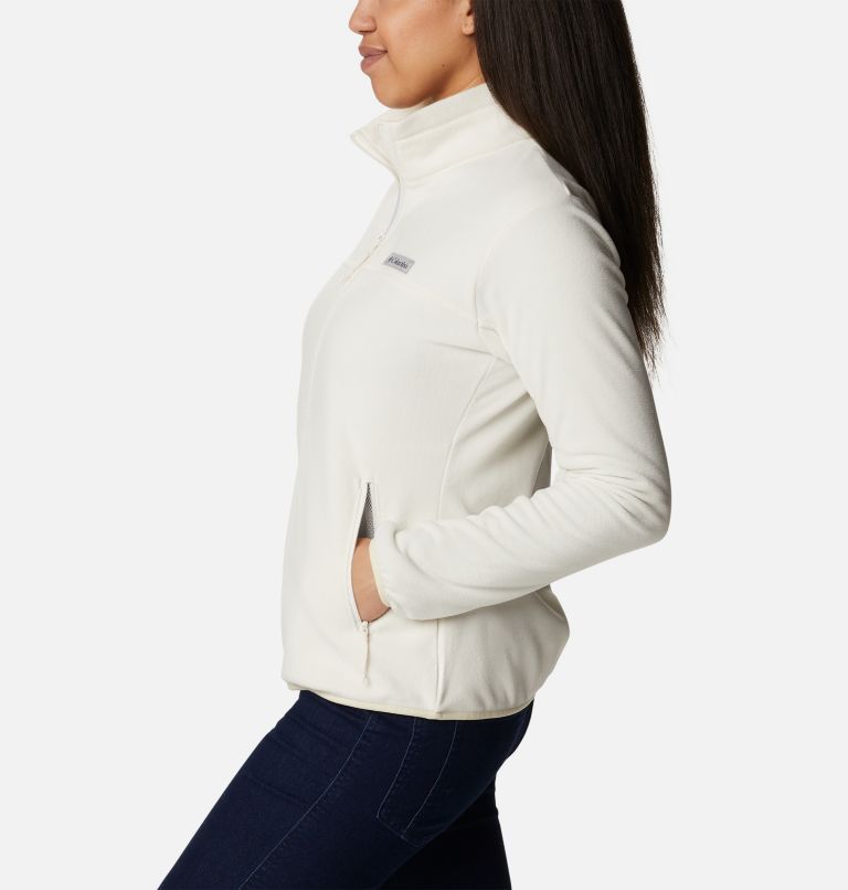Women's Ali Peak Full Zip Fleece, Color: Chalk, image 3