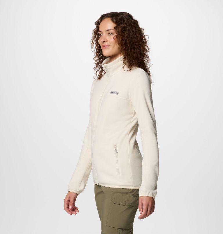 Women's Ali Peak Full Zip Fleece, Color: Chalk, image 3