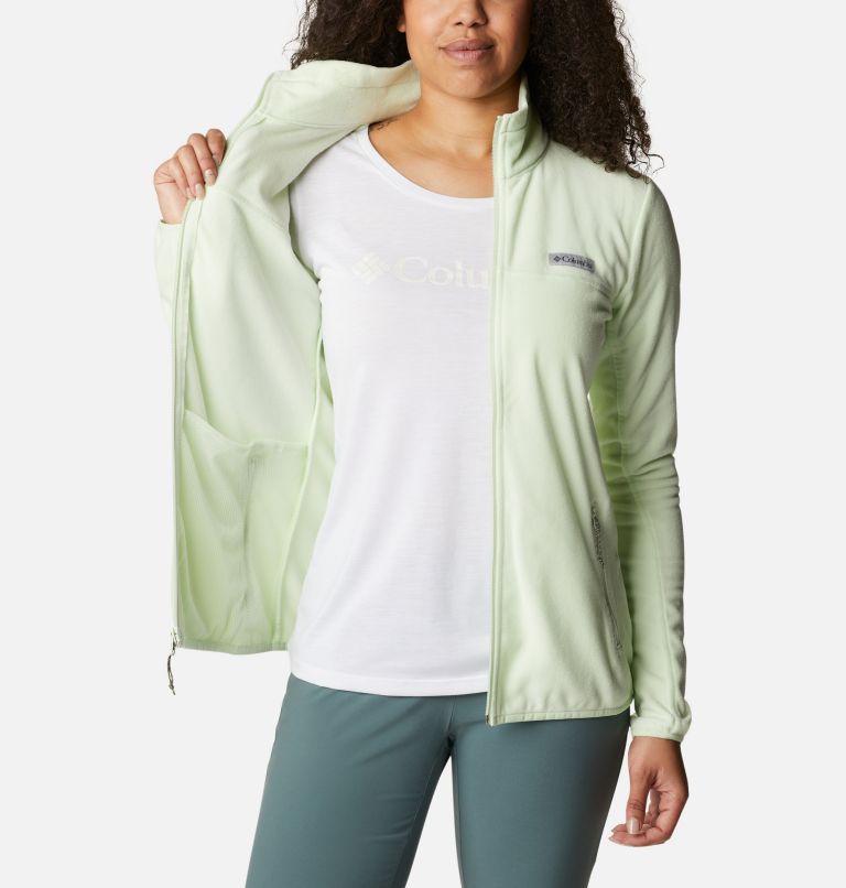 Women's Ali Peak Full Zip Fleece, Color: Light Lime, image 5