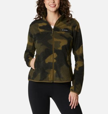 Polaire Enti&egrave;rement Zipp&eacute;e Ali Peak&trade; Femme Ali Peak&trade; FZ | 466 | M, Stone Green Camo, front