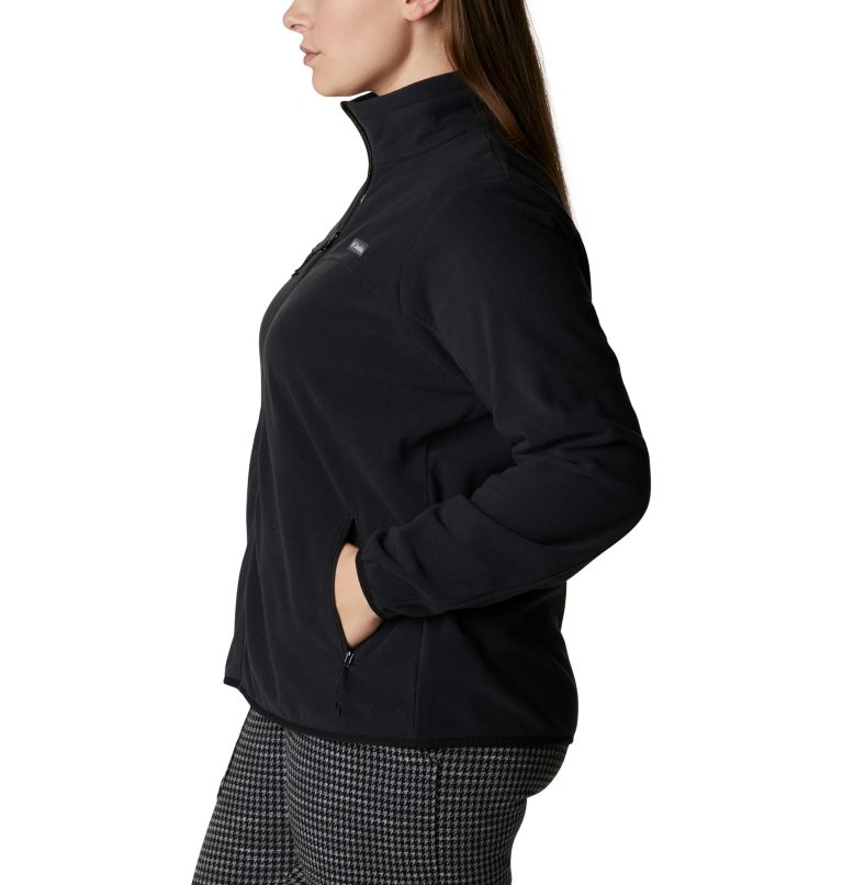 Women's Ali Peak Full Zip Fleece Jacket - Plus Size, Color: Black, image 3