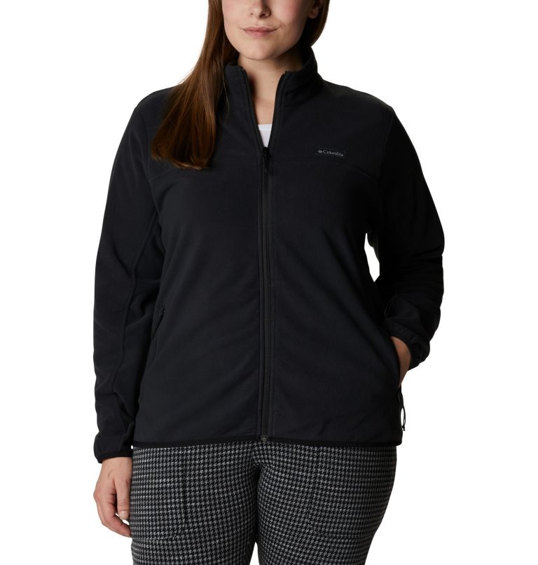 Women's Ali Peak Full Zip Fleece Jacket - Plus Size, Color: Black, image 1