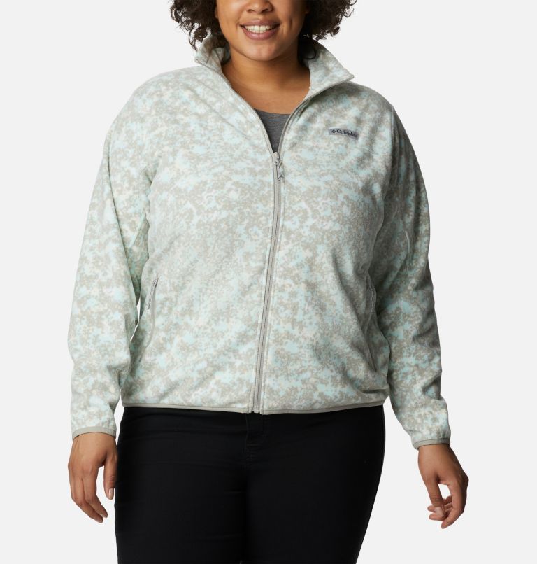 Women's Ali Peak Full Zip Fleece Jacket - Plus Size, Color: Chalk Dotty Disguise, image 1