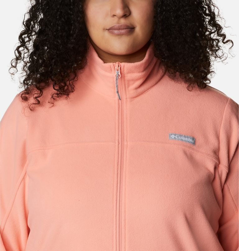 Women's Ali Peak Full Zip Fleece Jacket - Plus Size, Color: Coral Reef, image 4