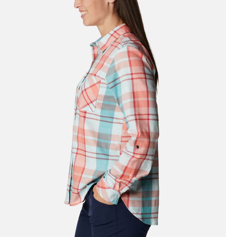 Anytime Casual II Stretch LS Shirt | 329 | L, Color: Icy Morn Madras, image 3