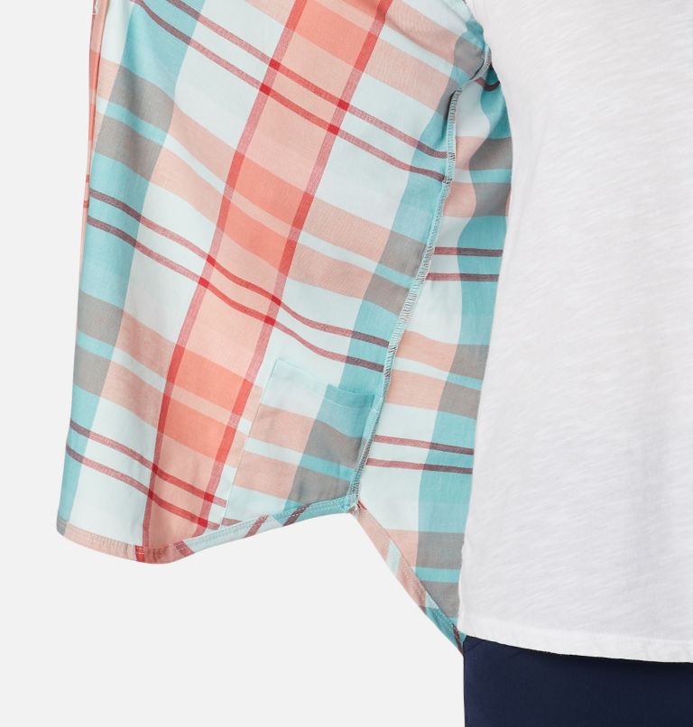 Thumbnail: Women's Anytime Casual II Stretch Long Sleeve T-Shirt, Color: Icy Morn Madras, image 5