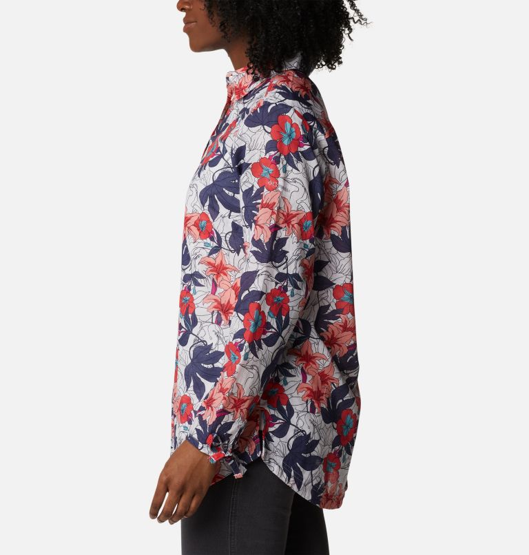 Women's Camp Henry II Tunic, Color: White Lakeshore Floral Multi, image 3