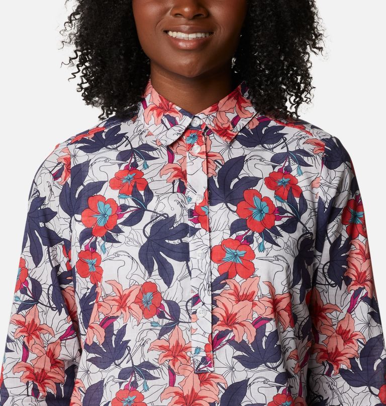 Women's Camp Henry II Tunic, Color: White Lakeshore Floral Multi, image 4