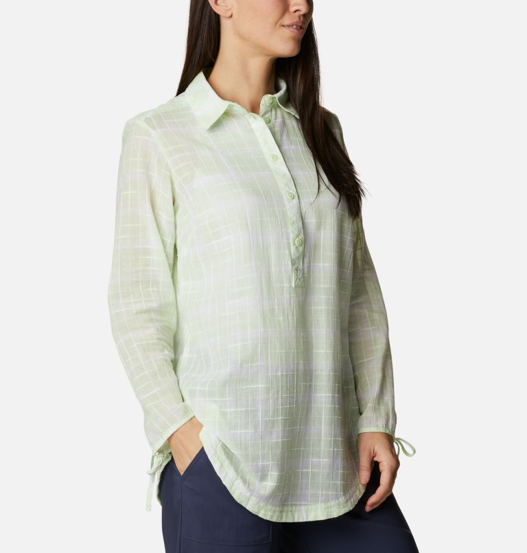 Thumbnail: Women's Camp Henry II Tunic, Color: Light Lime To Dye For Print, image 5