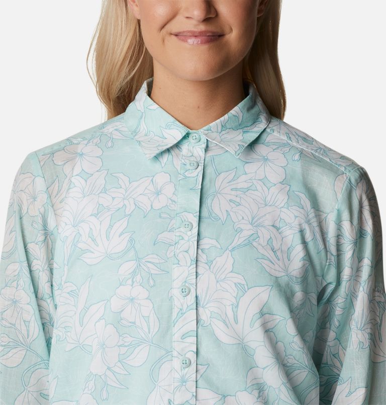 Women's Camp Henry II Tunic, Color: Icy Morn Lakeshore Floral, image 4