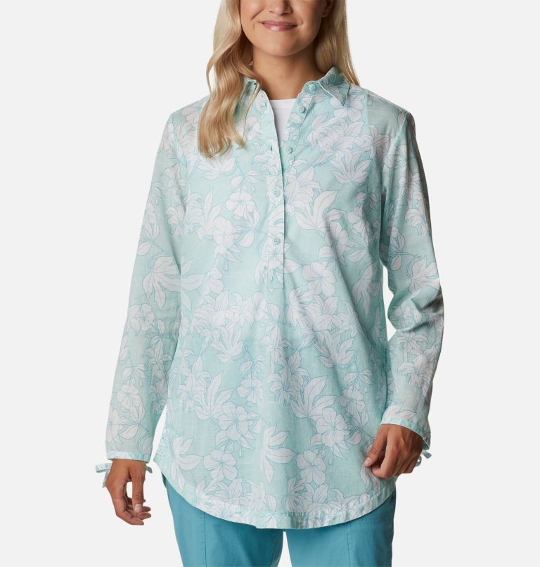 Thumbnail: Women's Camp Henry II Tunic, Color: Icy Morn Lakeshore Floral, image 5
