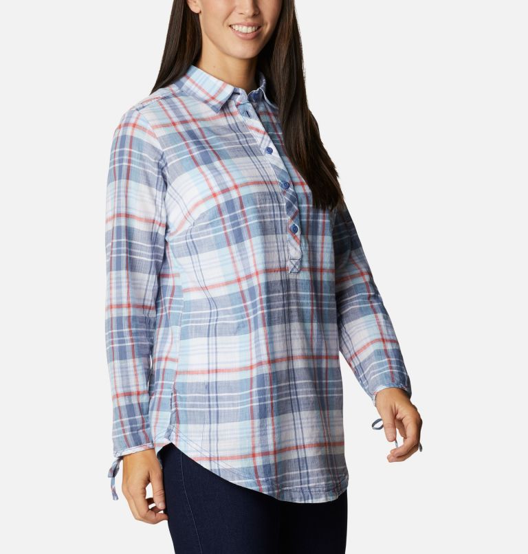 Thumbnail: Women's Camp Henry II Tunic, Color: Faded Sky Plaid, image 5
