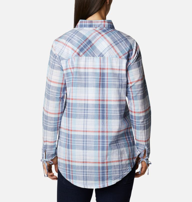 Women's Camp Henry II Tunic, Color: Faded Sky Plaid, image 2
