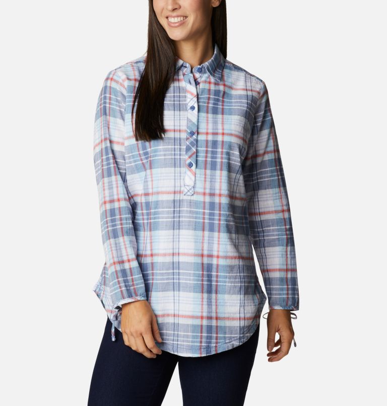 Thumbnail: Women's Camp Henry II Tunic, Color: Faded Sky Plaid, image 1