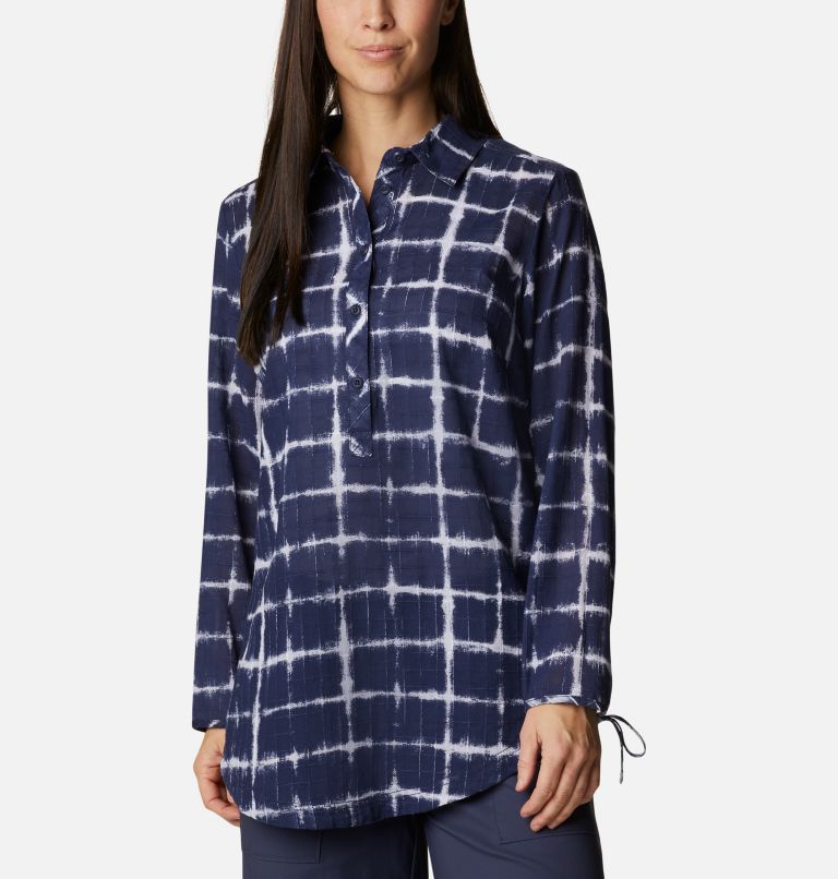 Thumbnail: Women's Camp Henry II Tunic, Color: Nocturnal To Dye For Print, image 1