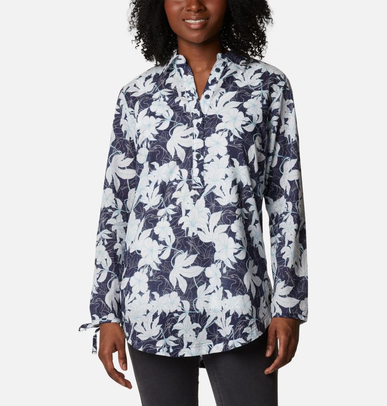 Women's Camp Henry II Tunic, Color: Nocturnal Lakeshore Floral, image 1