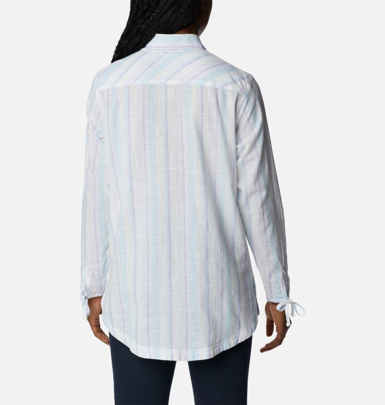 Women's Camp Henry II Tunic, Color: Purple Tint, Blocky Stripe, image 2