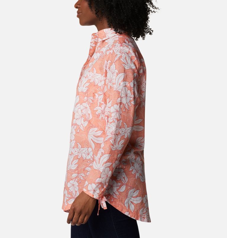 Women's Camp Henry II Tunic, Color: Coral Reef Lakeshore Floral, image 3