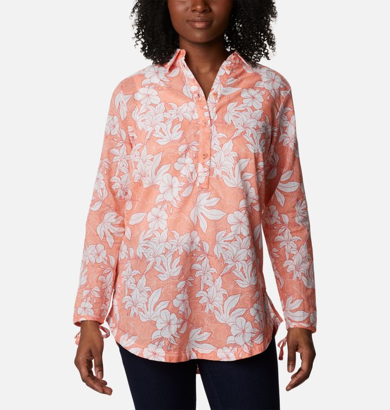 Tunique Camp Henry II Femme, Color: Coral Reef Lakeshore Floral, image 1