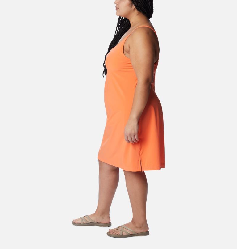 Women's Pleasant Creek Stretch Dress - Plus Size, Color: Sunset Orange, image 3