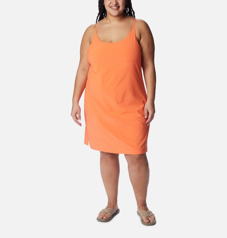 Thumbnail: Women's Pleasant Creek Stretch Dress - Plus Size, Color: Sunset Orange, image 1