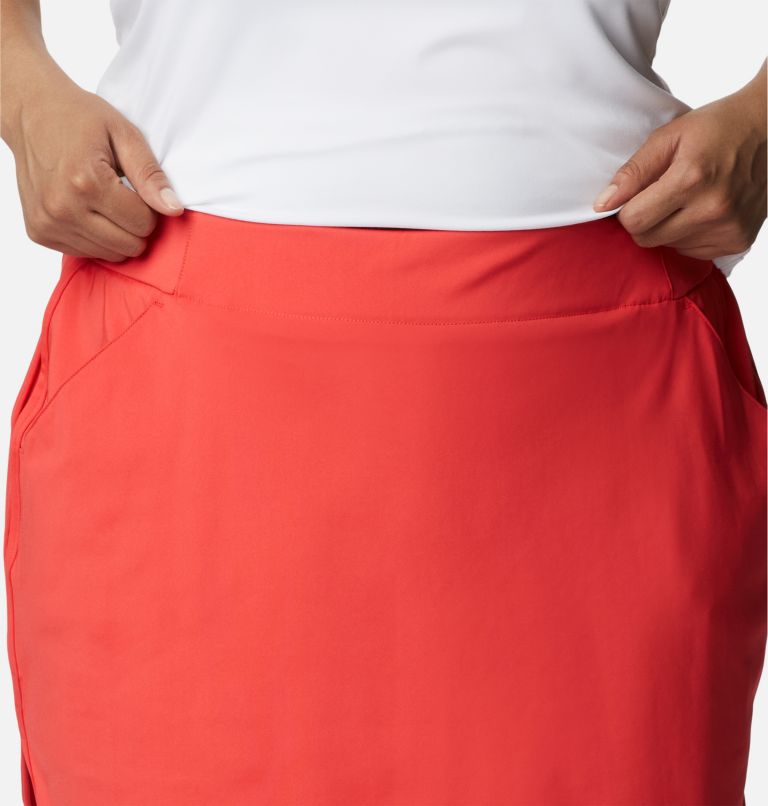 Thumbnail: Women's Sandy Creek Stretch Skort - Plus Size, Color: Red Hibiscus, image 4