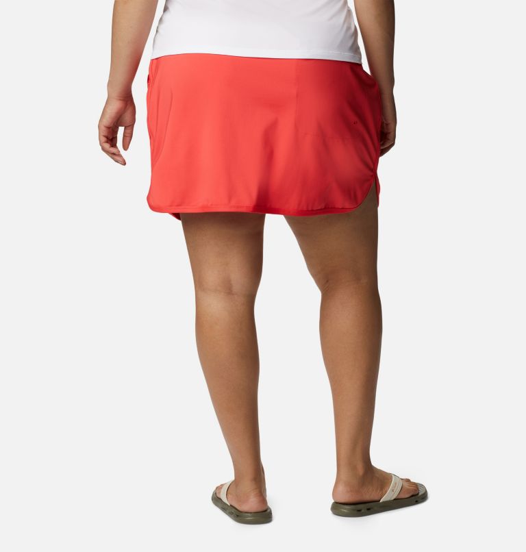 Thumbnail: Women's Sandy Creek Stretch Skort - Plus Size, Color: Red Hibiscus, image 2