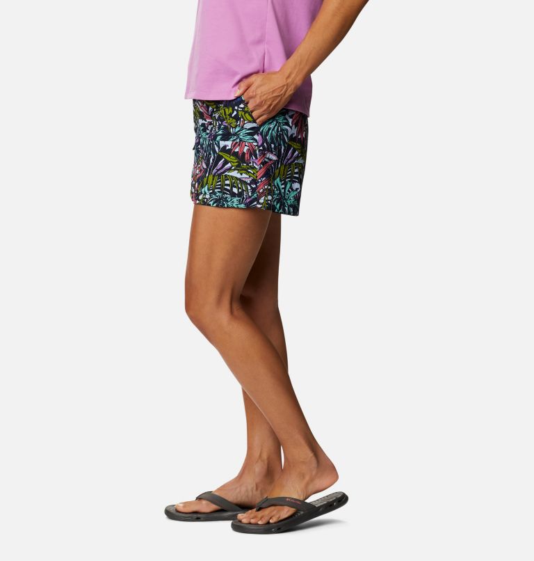 Women's Summerdry Cargo Shorts, Color: White Toucanical Multi Print, image 3