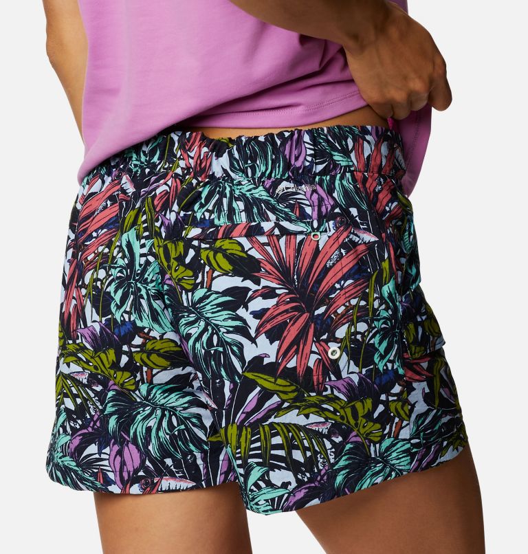 Women's Summerdry Cargo Shorts, Color: White Toucanical Multi Print, image 6