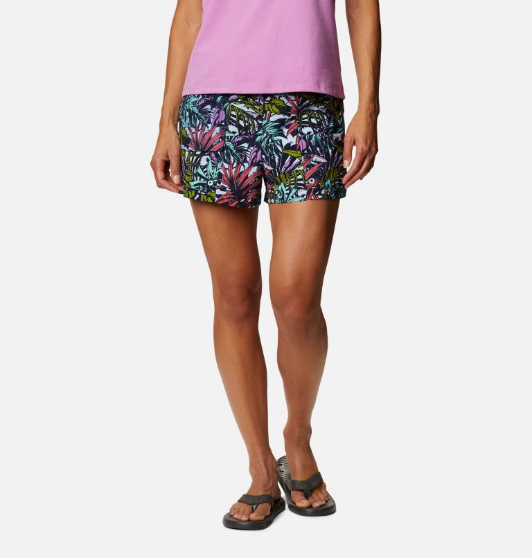 Women's Summerdry Cargo Shorts, Color: White Toucanical Multi Print, image 1