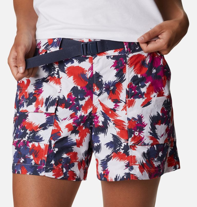 Thumbnail: Women's Summerdry Cargo Shorts, Color: White Typhoon Blooms Multi, image 4