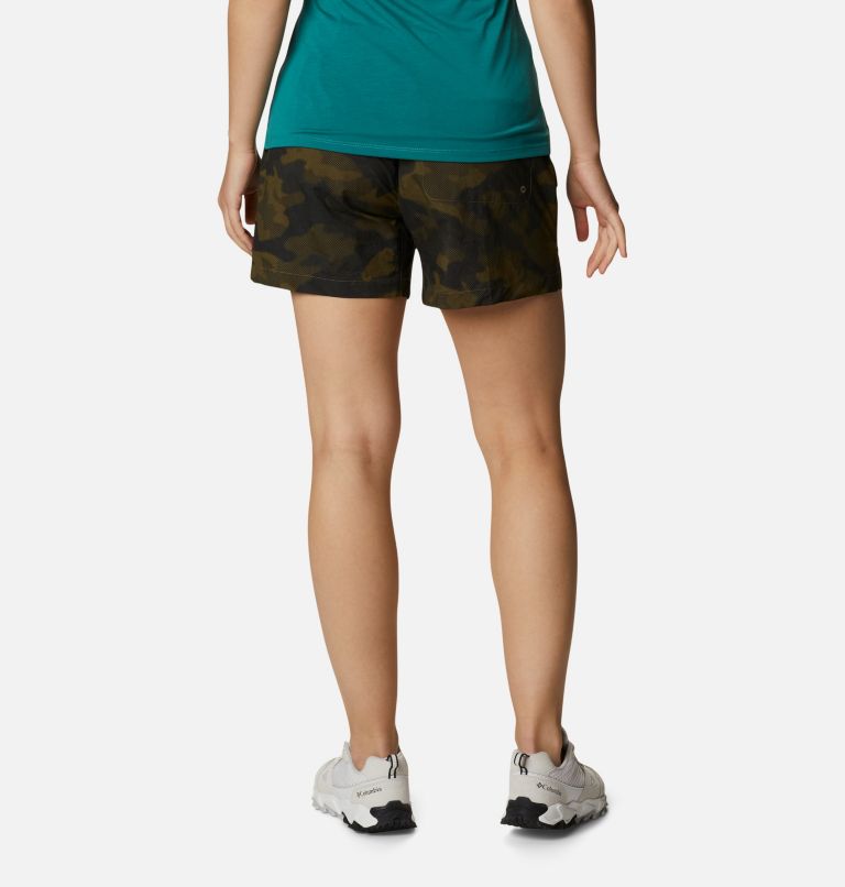 Women's Summerdry Cargo Shorts, Color: Stone Green Spotted Camo, image 2