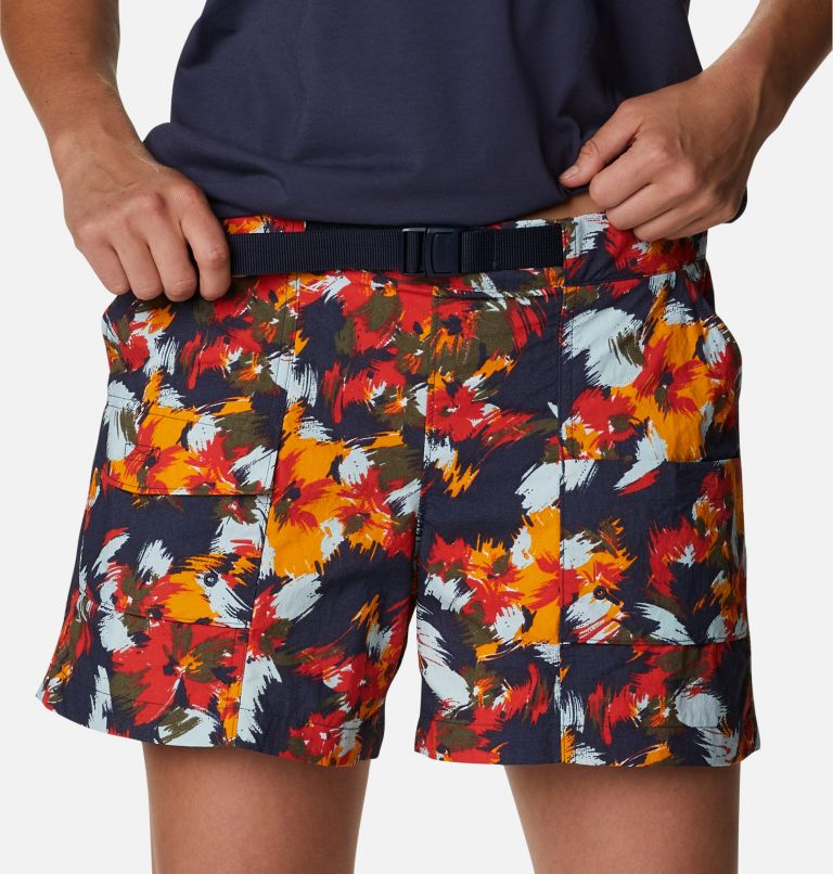 Women's Summerdry Cargo Shorts, Color: Nocturnal Typhoon Blooms Multi, image 4