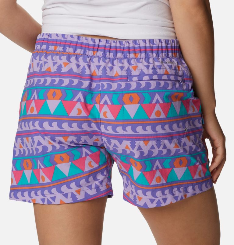 Women's Summerdry Cargo Shorts, Color: Purple Lotus, Camp Blanket, image 5