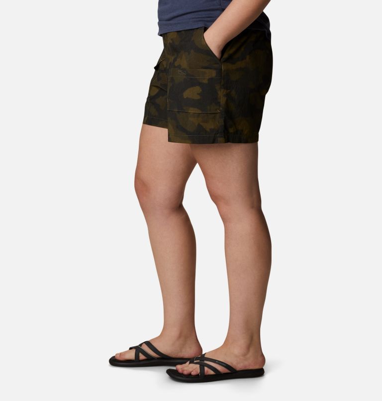Short cargo Summerdry pour femme - Grandes tailles, Color: Stone Green Spotted Camo, image 3