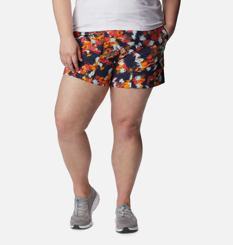 Thumbnail: W Summerdry Cargo Short | 467 | 1X, Color: Nocturnal Typhoon Blooms Multi, image 1