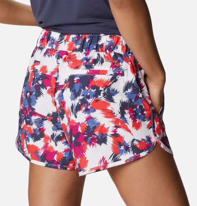 Women's Pleasant Creek Stretch Shorts, Color: White Typhoon Blooms Multi
