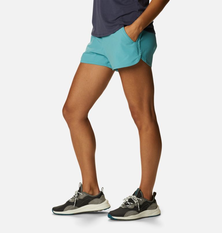 Women's Pleasant Creek Stretch Shorts, Color: Sea Wave, image 3