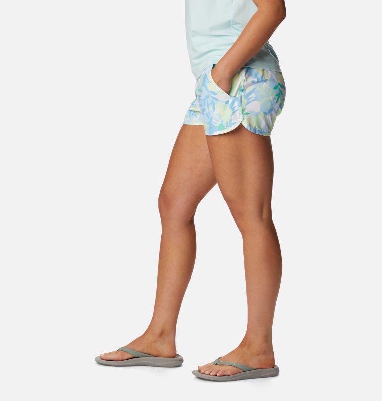 Women's Pleasant Creek Stretch Shorts, Color: Key West, Floriated, image 3