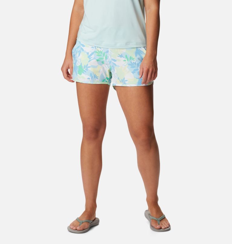 Women's Pleasant Creek Stretch Shorts, Color: Key West, Floriated, image 1