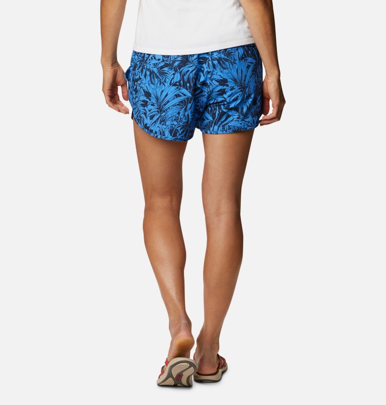 Women's Pleasant Creek Stretch Shorts, Color: Harbor Blue Toucanical Tonal Print, image 2