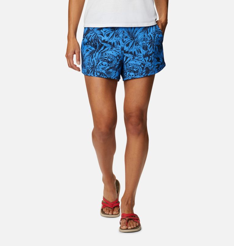Women's Pleasant Creek Stretch Shorts, Color: Harbor Blue Toucanical Tonal Print, image 1